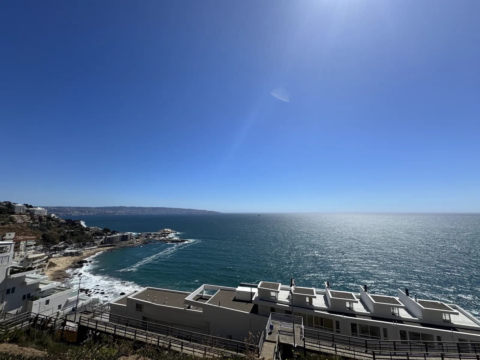 Vista aérea de la costa